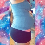 30 weeks and 6 days I feel like i'm getting smaller not bigger haha.