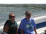 My Momma and I getting ready to parasail...