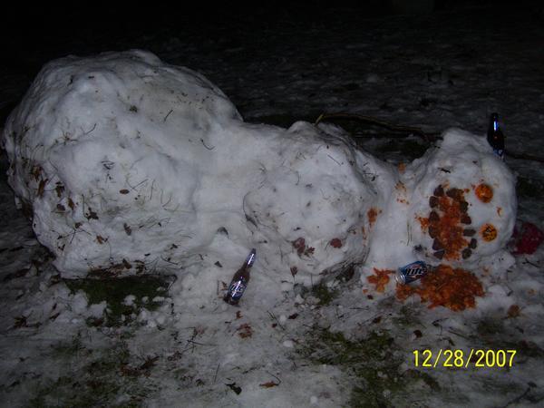 Frosty had too much to drink