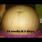 34 weeks and 5 days!