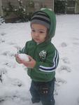 my son, Stone's, 1st time to see snow!