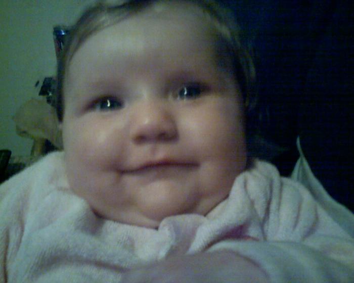 this would be my beautiful neice PORSCHA aka "PRINCESS BUDDA"she is 3 months old