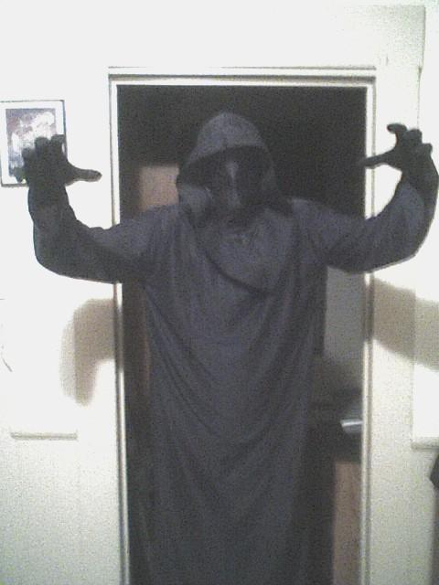 CHRIS in his "BLACK SOUL" halloween costume