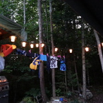 We have patio lanterns hanging up now!