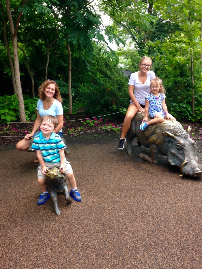Me, the kiddos and their cousin at the zoo