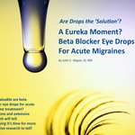 Beta Blocker Eye Drops For Acute Migraine
