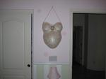 My Pregnancy body cast hanging in the nursery
