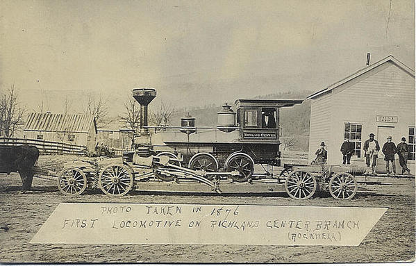Hauling Engine Where there are no Tracks 1870