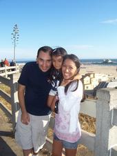 With our daughter in Santa monica!
