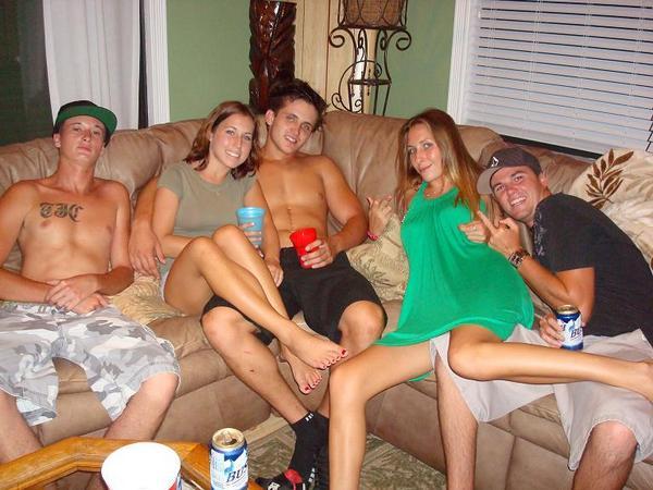 Partying last summer. the kid with the TJC tat robbed my house a few months ago