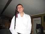 My retarded husband getting ready for church lol. He looks like hes off to join river dance LMAO!