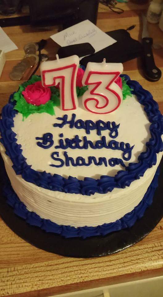 My delicious birthday cake. Hubby accidentally on purpose switched the numbers around