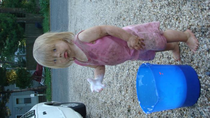 My baby woo woo (angelina) shes my little pig pen always finds the dirt :)