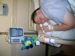 My poor hubby hospitalized for 2 wks in Feb 2009