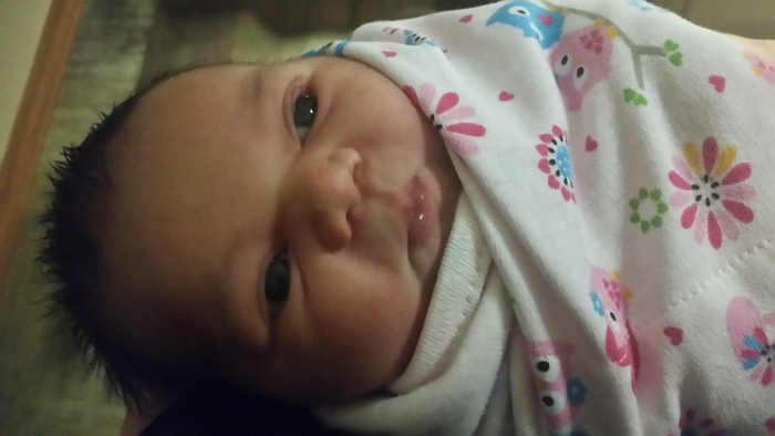 My daughter the day after she was born on 06-01-15