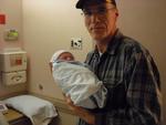 My father-in-law and my little man Elijah.  He was so excited!