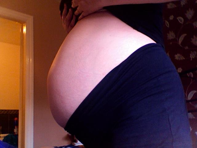 36 wks, I think it looks smaller, but it's not!!