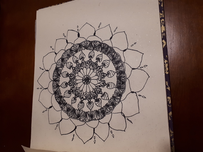 mandala drawn by me