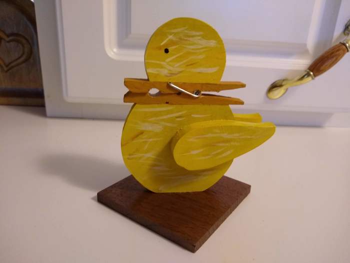 October 4, 2019 Woodworking project - duck recipe holder