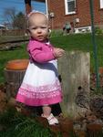 Aubree in her Easter dress