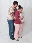 me and the hubby at 24 weeks and 3 days