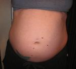 My belly at 23 weeks
