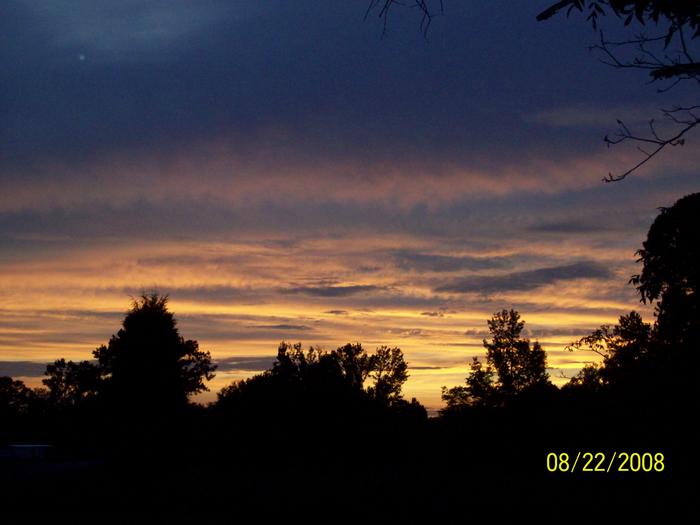 I love sunsets and I took this one actually here at home..it was beautiful.