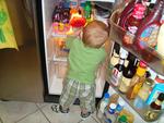 I LOVE playing in the  fridge...