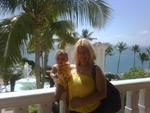 mommy and dee first day in PR at nice hotel :)