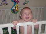 standin in his crib