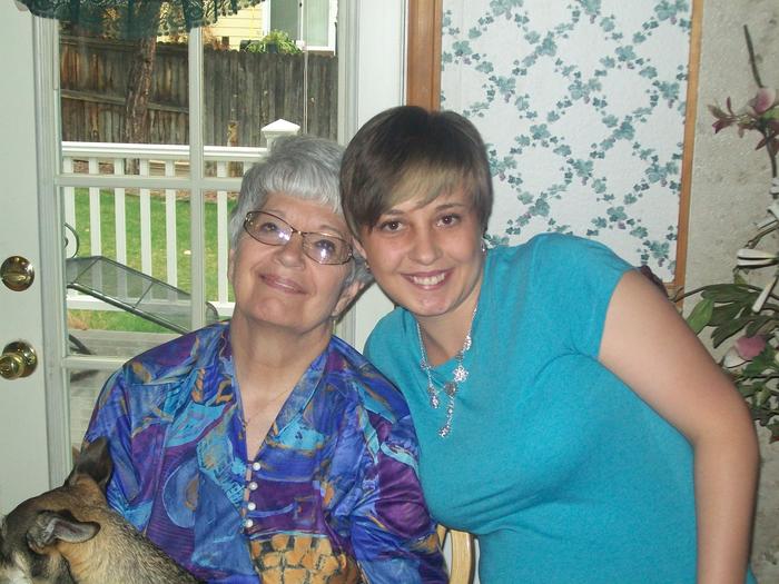 My grandma and me - new hair.