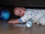 10 months crawling under the spare bed