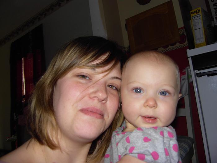 Me ( with no makeup) and Miss Aubree.. love this picture <3