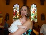mommy and me at my baptism