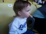 @ his first Dodger game =)