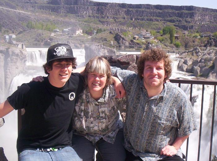 Mothers Day 2009 with my sons Wyatt and Weston