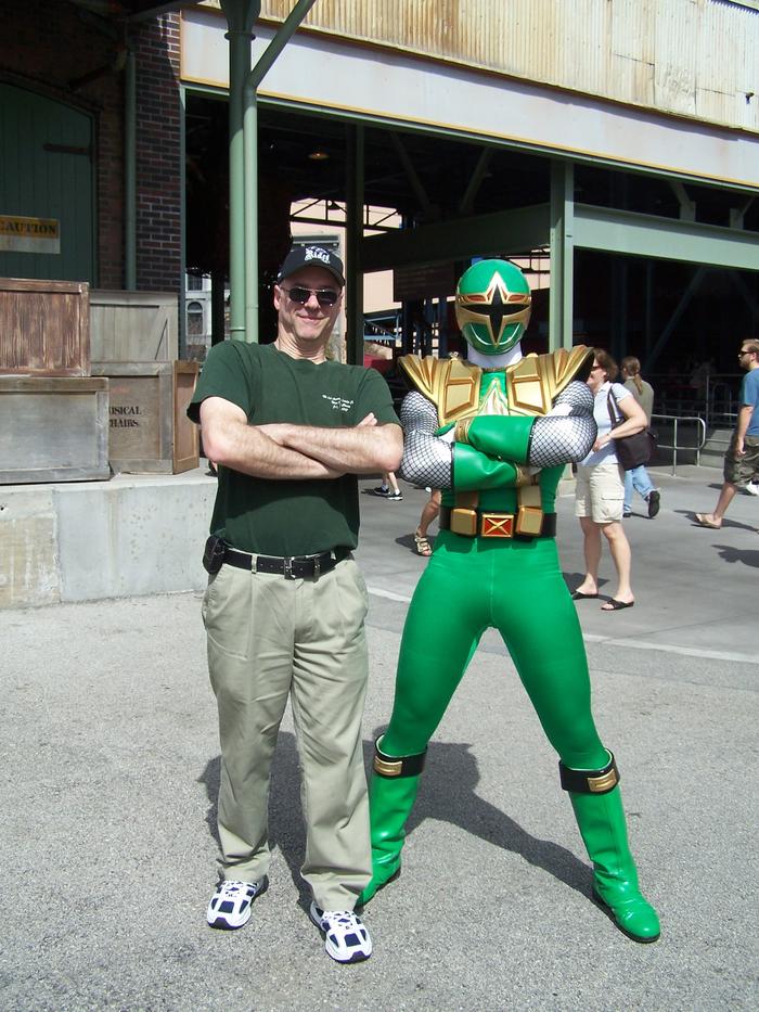 I love the power rangers - and my hubby!